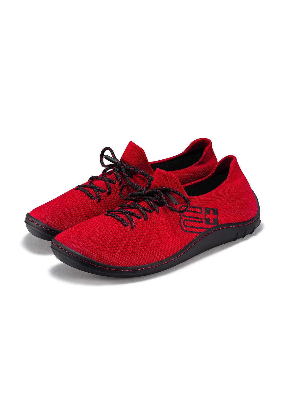 Buty Brubeck Barefoot Merino w kolorze czerwono-czarnym