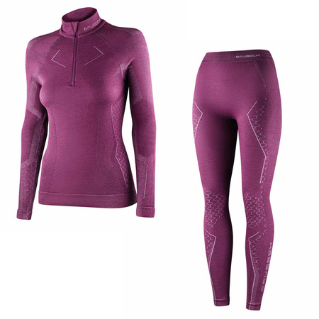 Komplet Brubeck Damski Extreme Merino (Bluza Z Ekspresem + Spodnie)