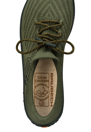 Buty Damskie Brubeck Barefoot Merino Khaki - 2025