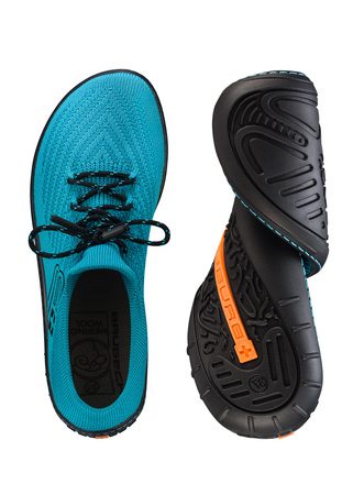 Buty Damskie Brubeck Barefoot Merino Turkusowo-Czarne - 2025