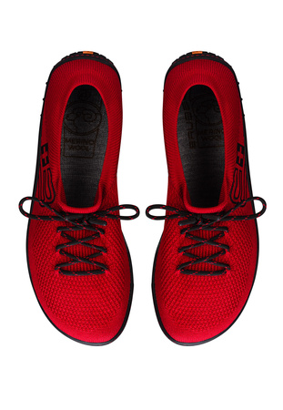 Buty Męskie Brubeck Barefoot Merino Czerwono-Czarne - 2025