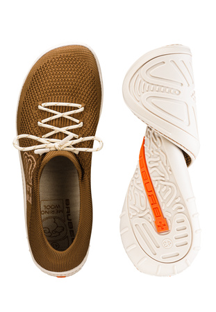 Buty Męskie Brubeck Barefoot Merino Jasnobrązowe-Kremowe - 2025
