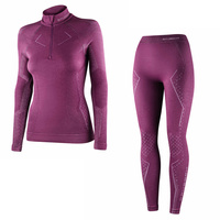 Komplet Brubeck Damski Extreme Merino (Bluza Z Ekspresem + Spodnie)
