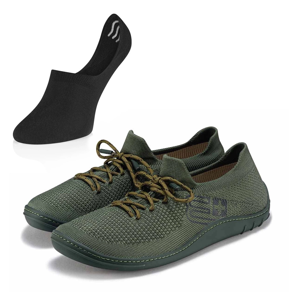 Buty Brubeck Barefoot Merino w kolorze khaki