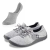 Komplet Buty Męskie Brubeck Barefoot Merino Jasnoszare-Grafitowe + Stopki