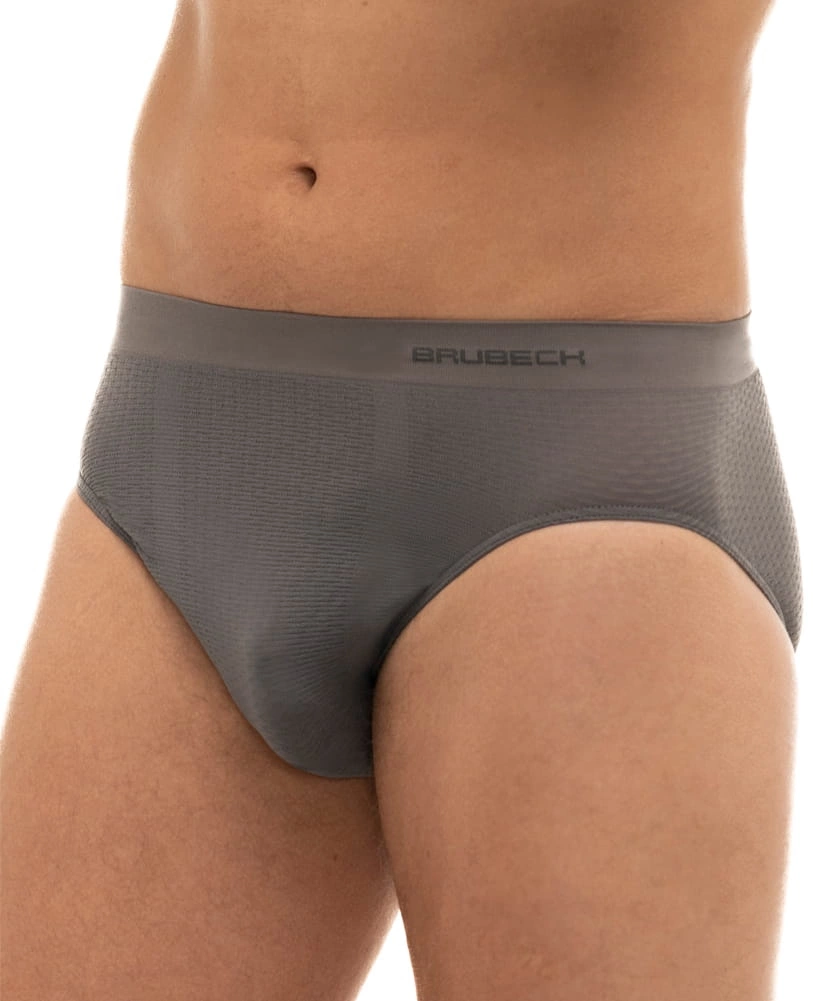 Slipy Męskie BRUBECK BASE LAYER Szare