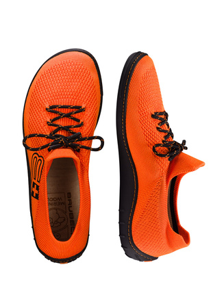 Buty Męskie Brubeck Barefoot Merino Pomarańczowo-Czarne - 2025
