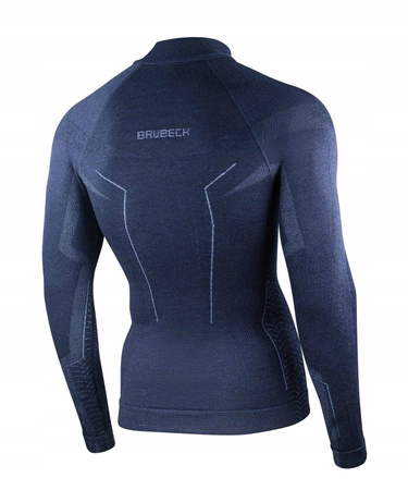 Komplet Brubeck Męski Extreme Merino (Bluza z ekspresem + Spodnie)