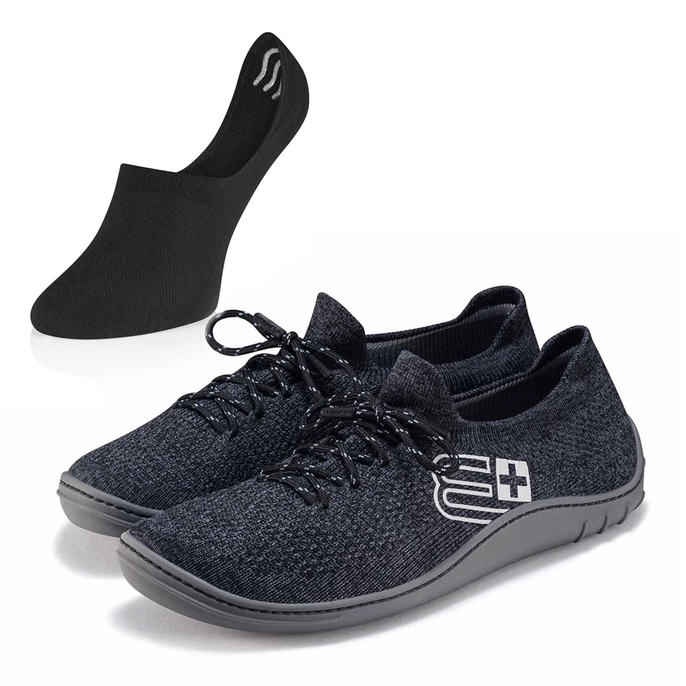 Buty Brubeck Barefoot Merino w kolorze grafitowym