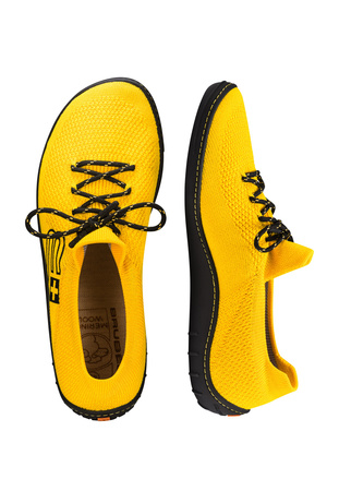 Buty Męskie Brubeck Barefoot Merino Zółto-Czarne - 2025