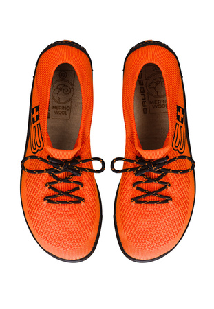 Buty Męskie Brubeck Barefoot Merino Pomarańczowo-Czarne - 2025