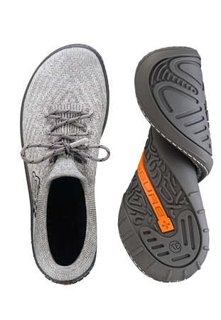 Buty Męskie Brubeck Barefoot Merino Jasnoszare-Grafitowe - 2025