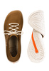 Komplet Buty Męskie Brubeck Barefoot Merino Jasnobrązowe-Kremowe + Stopki