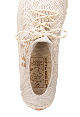 Buty Męskie Brubeck Barefoot Merino Kremowe - 2025