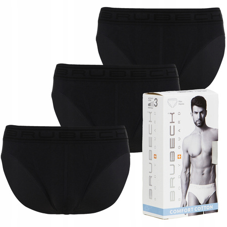 Komplet Brubeck Męskie Slipy 3x (Grafitowy)