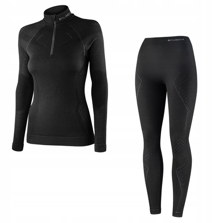 Komplet Brubeck Damski Extreme Merino (Bluza Z Ekspresem + Spodnie)