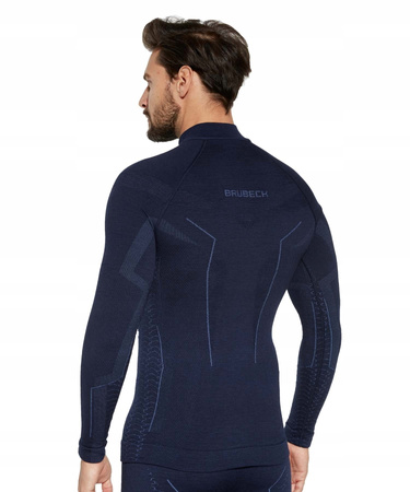 Komplet Brubeck Męski Extreme Merino (Bluza z ekspresem + Spodnie)