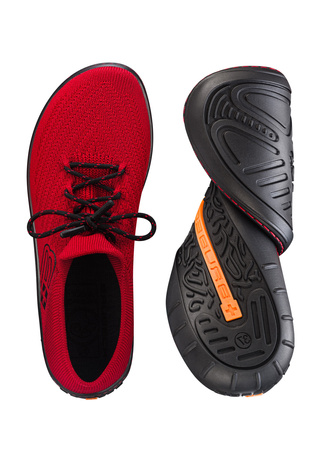 Buty Damskie Brubeck Barefoot Merino Czerwono-Czarne - 2025