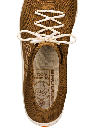 Buty Męskie Brubeck Barefoot Merino Jasnobrązowe-Kremowe - 2025