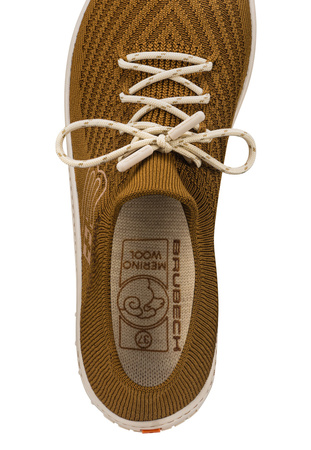 Buty Damskie Brubeck Barefoot Merino Jasnobrązowe-Kremowe - 2025