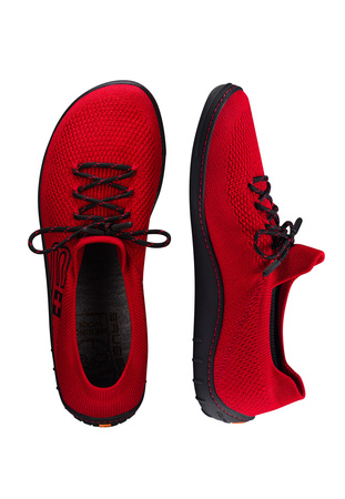 Buty Męskie Brubeck Barefoot Merino Czerwono-Czarne - 2025