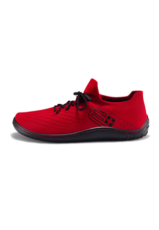 Buty Damskie Brubeck Barefoot Merino Czerwono-Czarne - 2025
