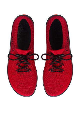 Buty Damskie Brubeck Barefoot Merino Czerwono-Czarne - 2025
