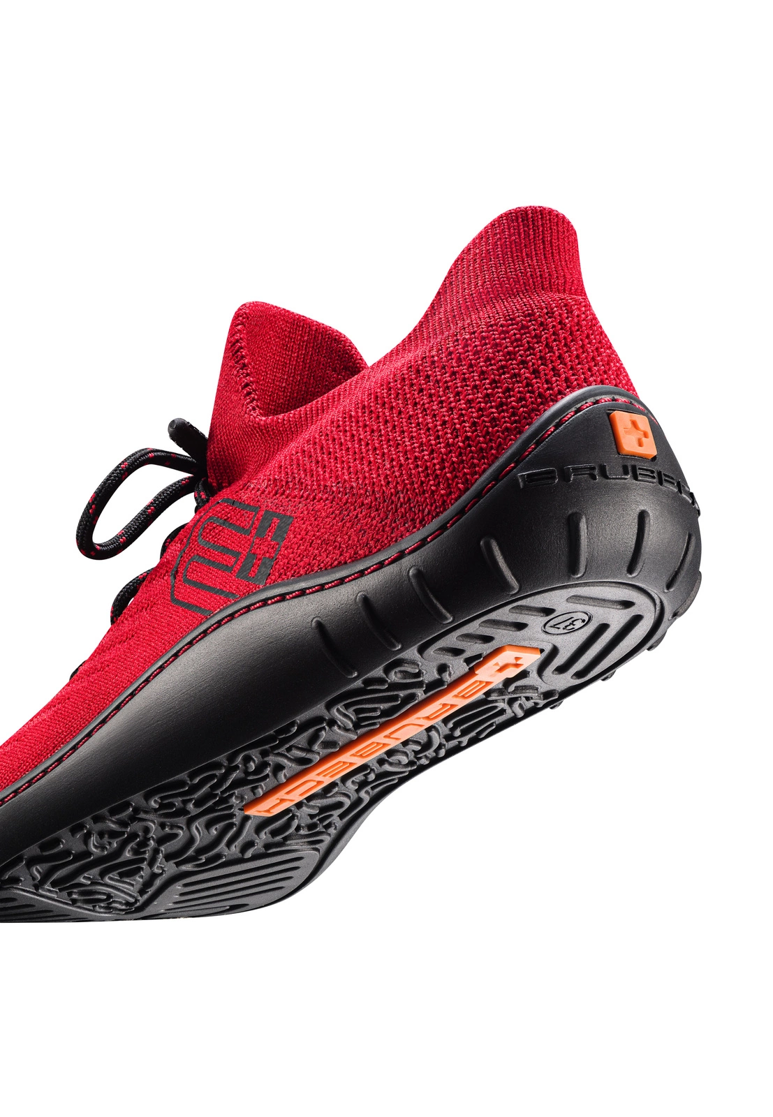 Buty Damskie Brubeck Barefoot Merino w kolorze czerwono-czarnym