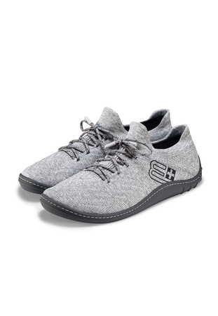 Buty Damskie Brubeck Barefoot Merino Jasnoszare-Grafitowe - 2025
