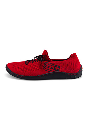 Buty Męskie Brubeck Barefoot Merino Czerwono-Czarne - 2025