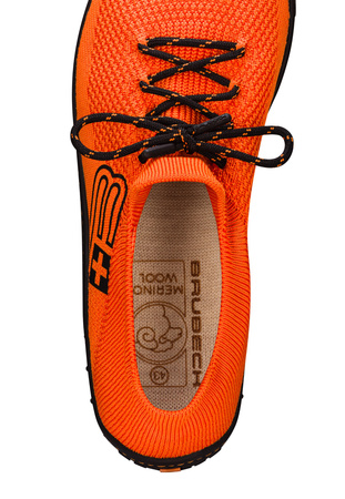 Buty Męskie Brubeck Barefoot Merino Pomarańczowo-Czarne - 2025