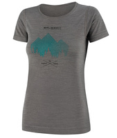 Damska Koszulka Krótki Rękaw Outdoor Wool Pro Góry 9