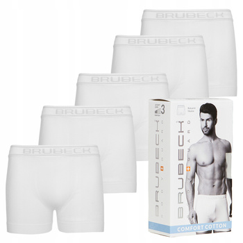 Komplet Brubeck Męski Bokserki 5x (Biały)