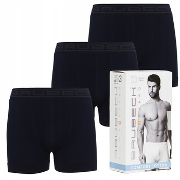 Komplet Brubeck Męski Bokserki 3x (Granatowy)