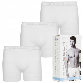Komplet Brubeck Męski Bokserki 3x (Biały)