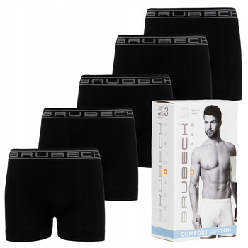Komplet Brubeck Męski Bokserki 5x (Czarny)