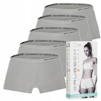 Komplet Brubeck Damskie Bokserki 5x (Szary)