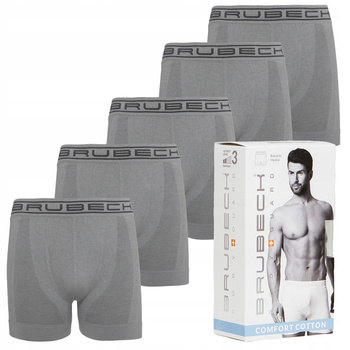 Komplet Brubeck Męski Bokserki 5x (Szary)