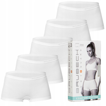 Komplet Brubeck Damskie Bokserki 5x (Biały)