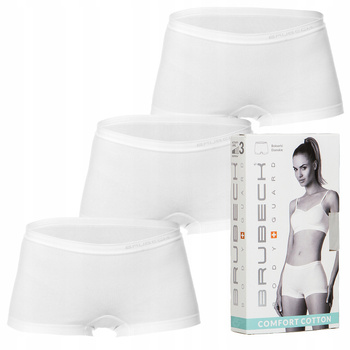 Komplet Brubeck Damskie Bokserki 3x (Biały)