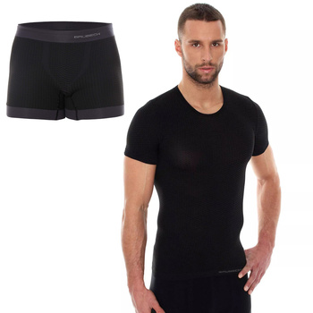 Komplet Termoaktywny Base Layer (Koszulka + Bokserki Męskie)