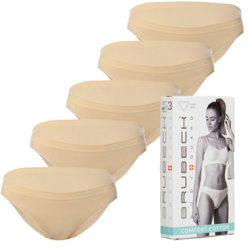 Komplet Brubeck Damskie Majtki 5x (beżowy)