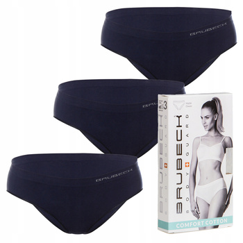 Komplet Brubeck Damski Majtki Hipster 3x (granatowy)