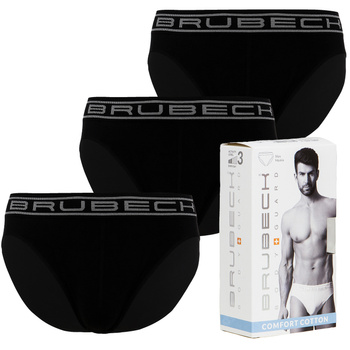 Komplet Brubeck Męskie Slipy 3x (Czarny)