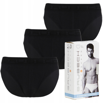 Komplet Brubeck Męskie Slipy 3x (Grafitowy)