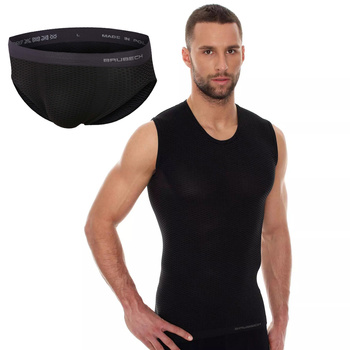 Komplet Termoaktywny Base Layer (Bezrękawnik + Slipy Męskie)