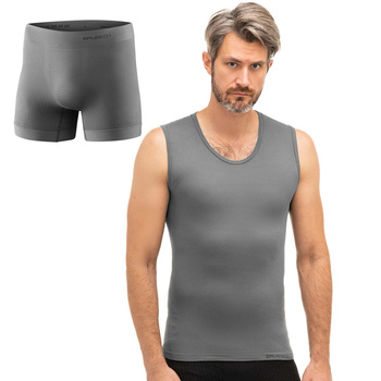 Komplet Termoaktywny Base Layer (Bezrękawnik + Bokserki Męskie)
