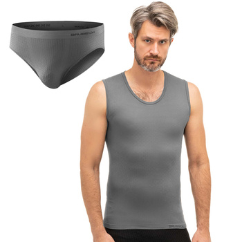 Komplet Termoaktywny Base Layer (Bezrękawnik + Slipy Męskie)