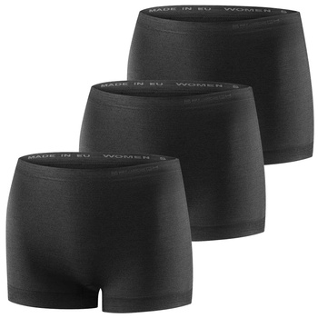 Komplet 3x Bokserki Damskie Comfort Merino Czarne