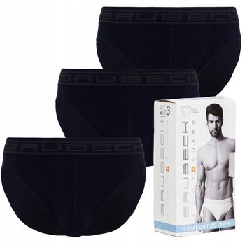 Komplet Brubeck Męskie Slipy 3x (Granatowy)